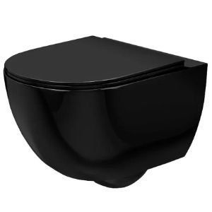 Obrazek Miska zawieszana Carlo Mini Rimless Glossy black