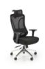 Obrazek Fotel gabinetowy Faux czarny