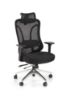 Obrazek Fotel gabinetowy Faux czarny