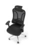 Obrazek Fotel gabinetowy Faux czarny