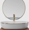 Obrazek  Umywalka nablatowa Cleo 61 Gold Edge 