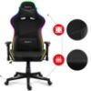 Obrazek Fotel gamingowy Hz-Force 6.2 Black RGB 