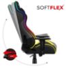 Obrazek Fotel gamingowy Hz-Force 6.2 Black RGB 