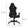 Obrazek Fotel gamingowy Hz-Force 6.2 Black RGB 