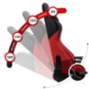 Obrazek  Fotel gamingowy Hz-Force 6.2 Red Mesh 