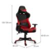 Obrazek  Fotel gamingowy Hz-Force 6.2 Red Mesh 