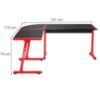Obrazek Biurko gamingowe HZ-Hero 6.0 red