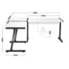 Obrazek Biurko gamingowe HZ-Hero 6.0 white