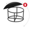 Obrazek Biurko gamingowe HZ-Hero 6.3 black