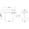 Obrazek Biurko gamingowe HZ-Hero 8.2 white