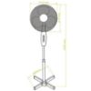 Obrazek Wentylator Floor 16" Black VO0027 40W
