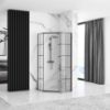 Obrazek Kabina prysznicowa Hex black 80x80x195