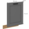 Obrazek Front kuchenny Luna dustgrey/artisan 713x596