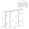 Obrazek Szafka z lustrem Aruba 80 cm