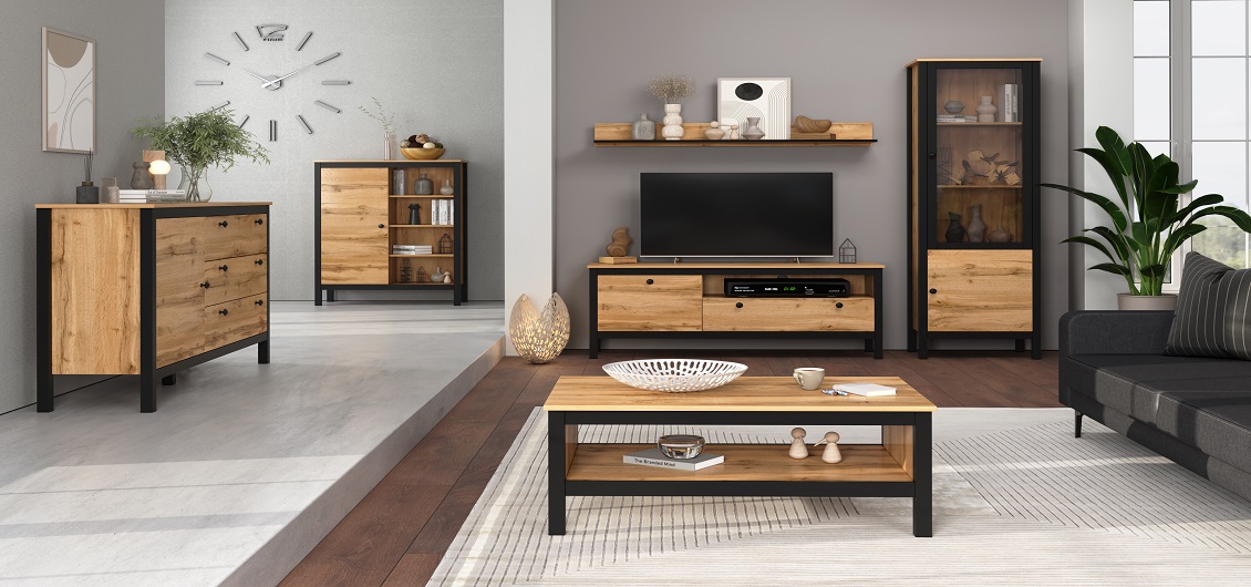 System Palmer dąb wotan/czarny