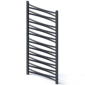 Obrazek  Grzejnik łazienkowy Łezka 3D Ł3D 22/40 czarny 1205x440 mm 