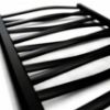 Obrazek Grzejnik łazienkowy Łezka 3D Ł3D 9/50 czarny 500x540 mm 