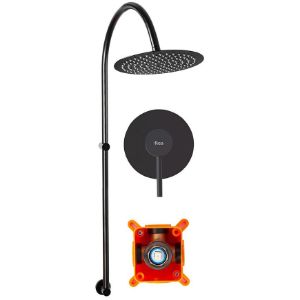 Obrazek  Zestaw natryskowy czarny Lugano Rea P9301 