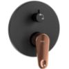 Obrazek Zestaw podtynkowy Mild czarny/różowe złoto Rea P9143 