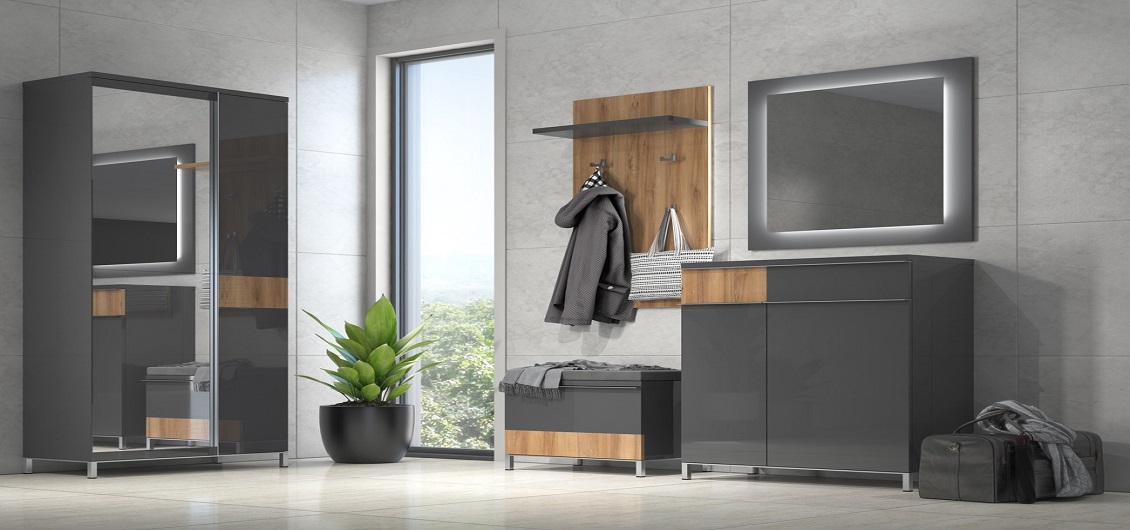 Przedpokój Onyx Anthracite/Pacific Walnut