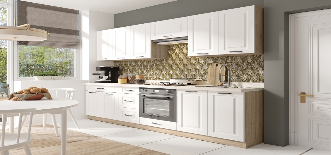 Kuchnia Smart Dąb Sonoma/Biały