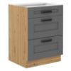 Obrazek Szafka kuchenna Luna dustgrey/artisan 60D 3S BB