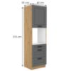 Obrazek Szafka kuchenna Luna dustgrey/artisan 60DPS-210 3S 1F