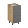Obrazek Szafka kuchenna Langen d40s4 push grey