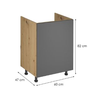 Obrazek Szafka kuchenna Langen d60z grey