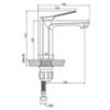 Obrazek Bateria umywalkowa Neri BU-01-004-L czarna