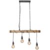 Obrazek Lampa 2023007 WOOD+BLACK E27 LW4 