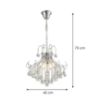 Obrazek Lampa 2200136-CH CHROME LW4