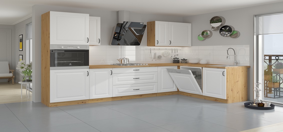 Kuchnia Stilo Biały mat/Artisan