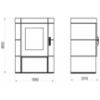 Obrazek Piec stalowo-kaflowy Picobello II coffebrown 6kw