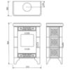 Obrazek Piec stalowo-kaflowy Belluno II green 6kw