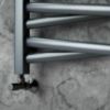 Obrazek Grzejnik łazienkowy Łezka 3D Ł3DX 1240 czarny 675x440 mm 