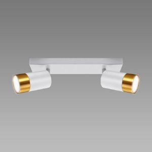 Obrazek Lampa PUZON SPT GU10 2L WHITE/GOLD 04124 LS2 