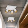 Obrazek Lampa PUZON SPT GU10 4D WHITE/GOLD 04128 LS4 