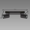 Obrazek Lampa TENOR GU10 2L BLACK 04071 IP44 LS2 