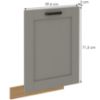 Obrazek Front kuchenny Luna claygrey/artisan 713x596