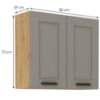 Obrazek Szafka kuchenna Luna claygrey/artisan 80G-72 2F