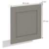 Obrazek Front kuchenny Luna claygrey/biały 570x596