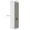 Obrazek Szafka kuchenna Luna claygrey/biały 40DK-210 2F