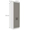 Obrazek Szafka kuchenna Luna claygrey/biały 60LO-210 2F