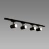 Obrazek Lampa LUTER 4XGU10 BLACK 04080 SRT SZYN LW4 