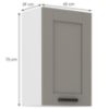 Obrazek Szafka kuchenna Luna claygrey/biały 45G-72 1F