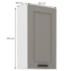 Obrazek Szafka kuchenna Luna claygrey/biały 50G-90 1F
