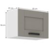 Obrazek Szafka kuchenna Luna claygrey/biały 50GU-36 1F