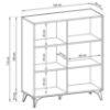 Obrazek Komoda Diamond KD104 dąb evoke/czarny