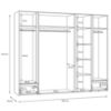 Obrazek Szafa Whiteheaven LNBS5511B-M216 z oświetleniem